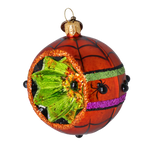 Amber Midnight Bloom | Hand-Painted Glass Ornament | Blubom 2022-542
