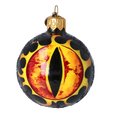 Obsidian Vigil | Hand-Painted Glass Ornament | Blubom 2022-543