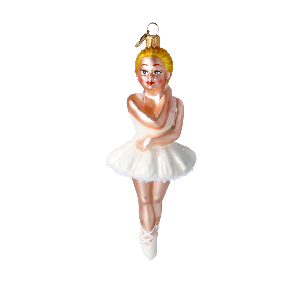 Pensive Adagio | Hand-Painted Glass Ornament | Blubom 2022-545