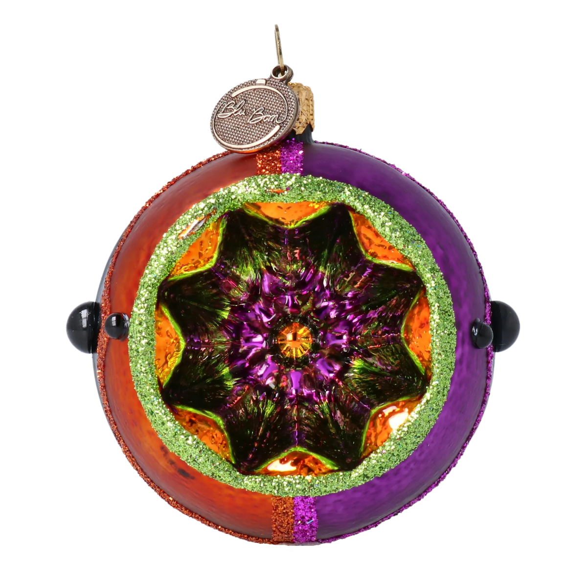 Amethyst Flare | Hand-Painted Glass Ornament | Blubom 2022-548