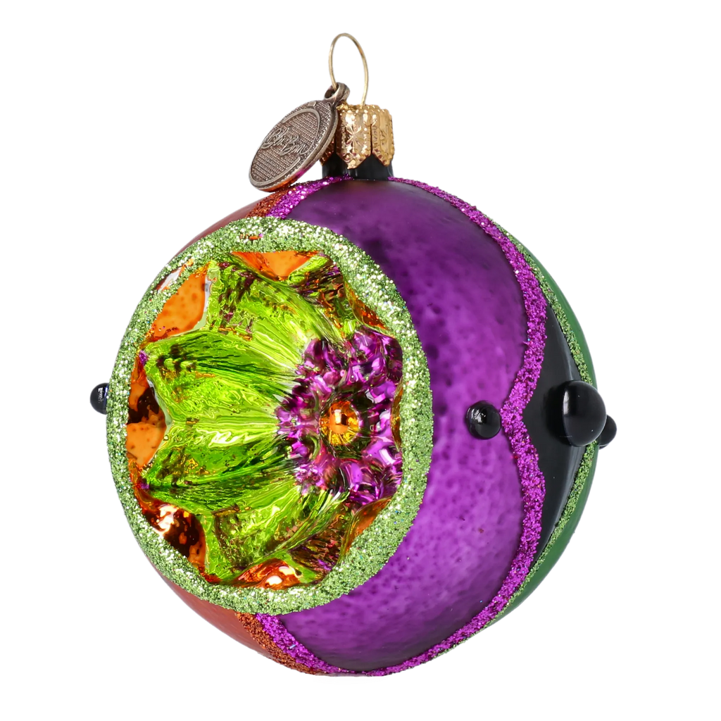 Amethyst Flare | Hand-Painted Glass Ornament | Blubom 2022-548