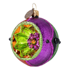 Amethyst Flare | Hand-Painted Glass Ornament | Blubom 2022-548