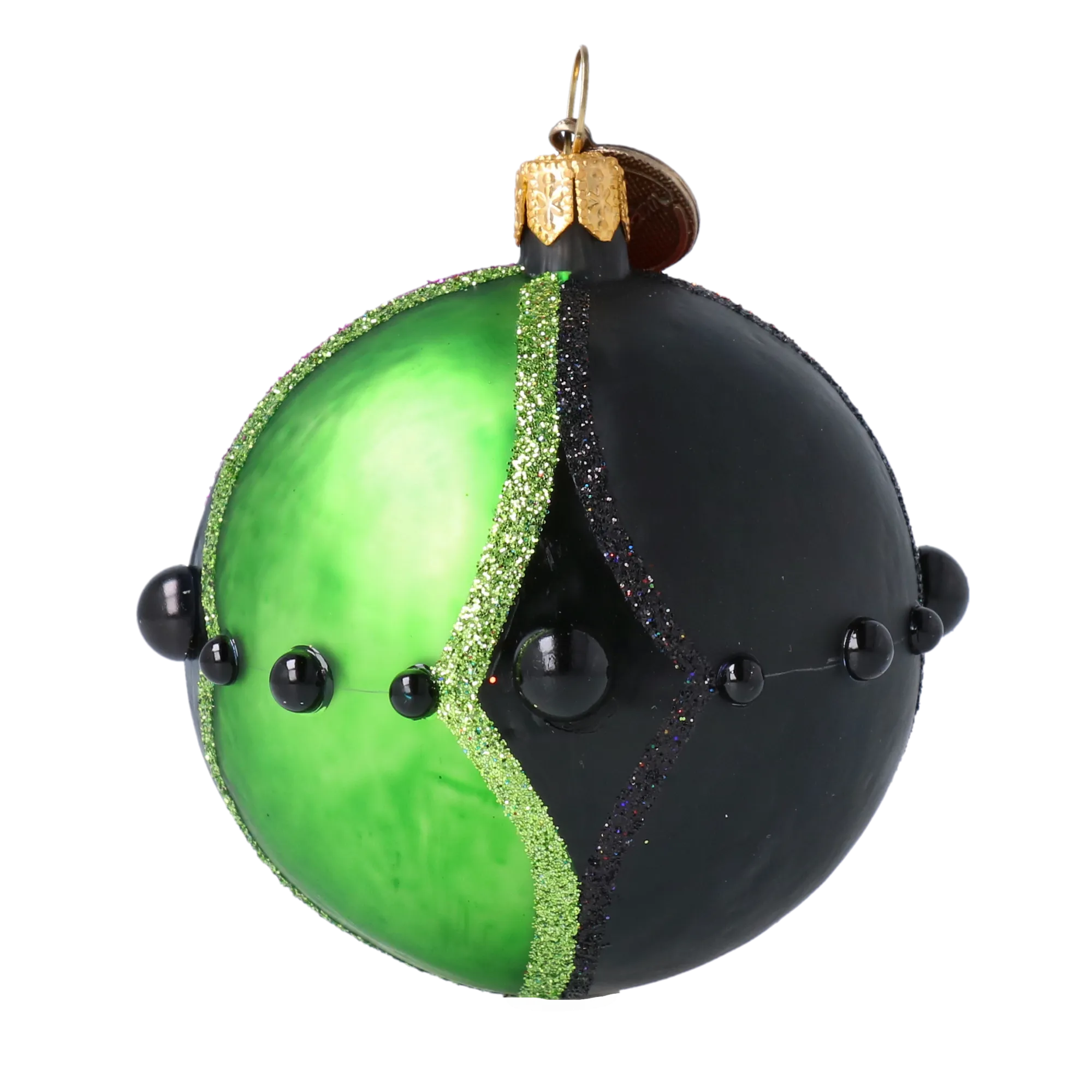 Amethyst Flare | Hand-Painted Glass Ornament | Blubom 2022-548