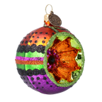 Velvet Nocturne Flare | Hand-Painted Glass Ornament | Blubom 2022-549