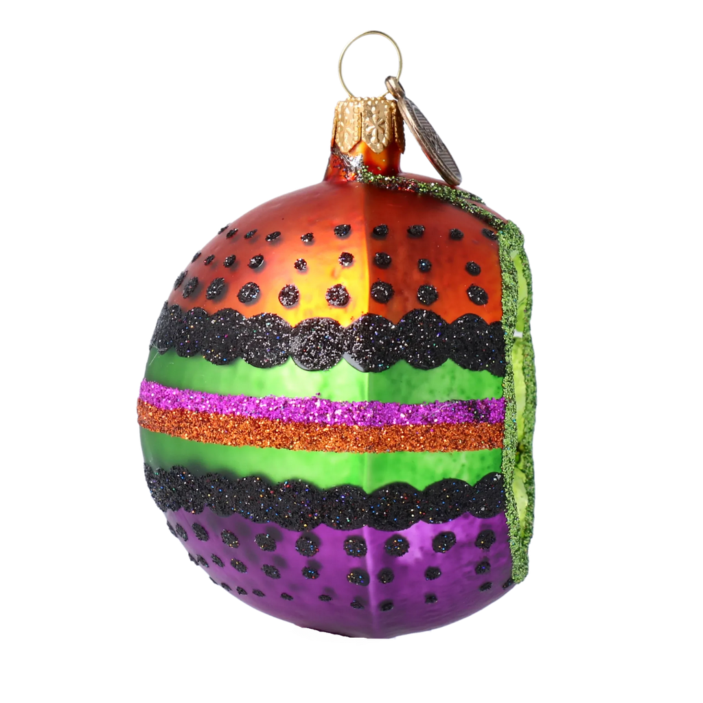 Velvet Nocturne Flare | Hand-Painted Glass Ornament | Blubom 2022-549