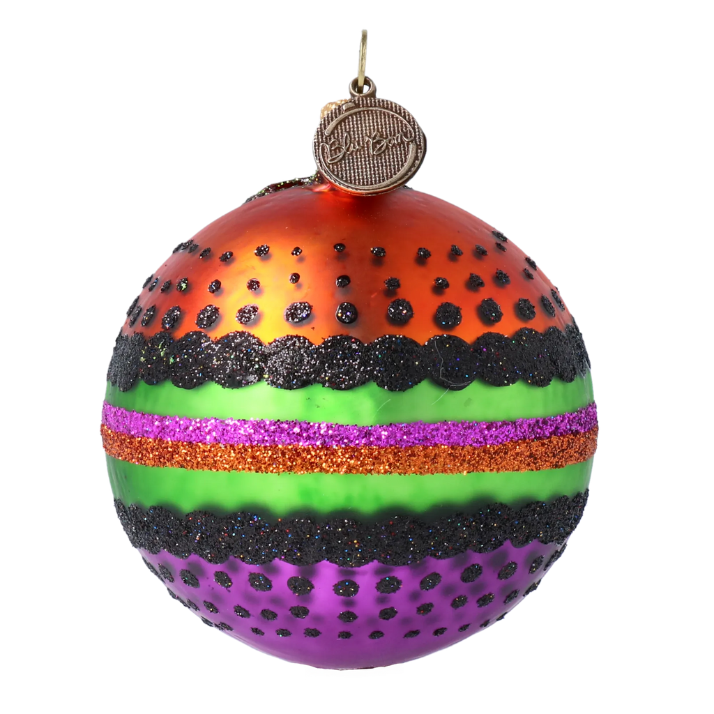 Velvet Nocturne Flare | Hand-Painted Glass Ornament | Blubom 2022-549