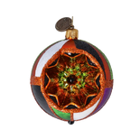 Amber Midnight Pulse | Hand-Painted Glass Ornament | Blubom 2022-552