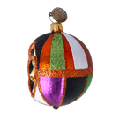 Amber Midnight Pulse | Hand-Painted Glass Ornament | Blubom 2022-552