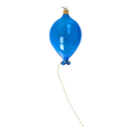 Azure Golden Tether | Hand-Painted Glass Ornament | Blubom 2022-554