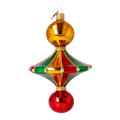Amber Zenith Rhythm | Hand-Painted Glass Ornament | Blubom 2022-565