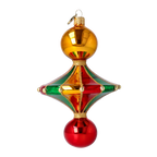 Amber Zenith Rhythm | Hand-Painted Glass Ornament | Blubom 2022-565
