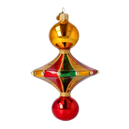Amber Zenith Rhythm | Hand-Painted Glass Ornament | Blubom 2022-565