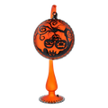 Amber Midnight Vigil | Hand-Painted Glass Ornament | Blubom 2022-567