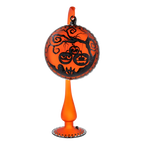 Amber Midnight Vigil | Hand-Painted Glass Ornament | Blubom 2022-567