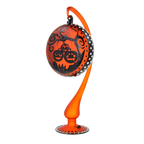 Amber Midnight Vigil | Hand-Painted Glass Ornament | Blubom 2022-567