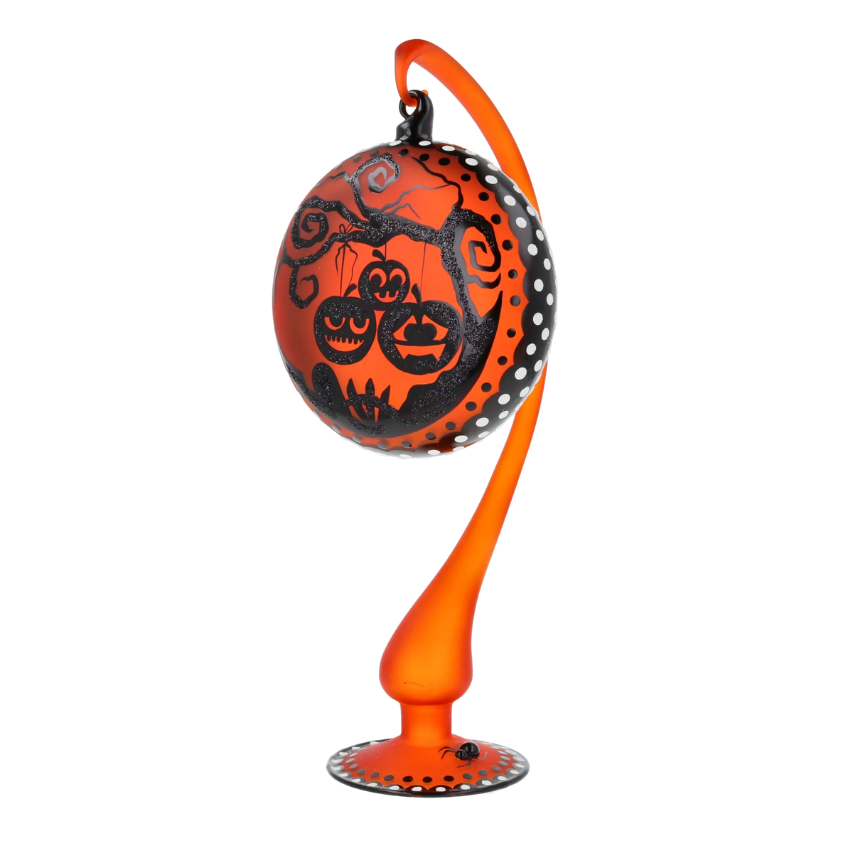 Amber Midnight Vigil | Hand-Painted Glass Ornament | Blubom 2022-567