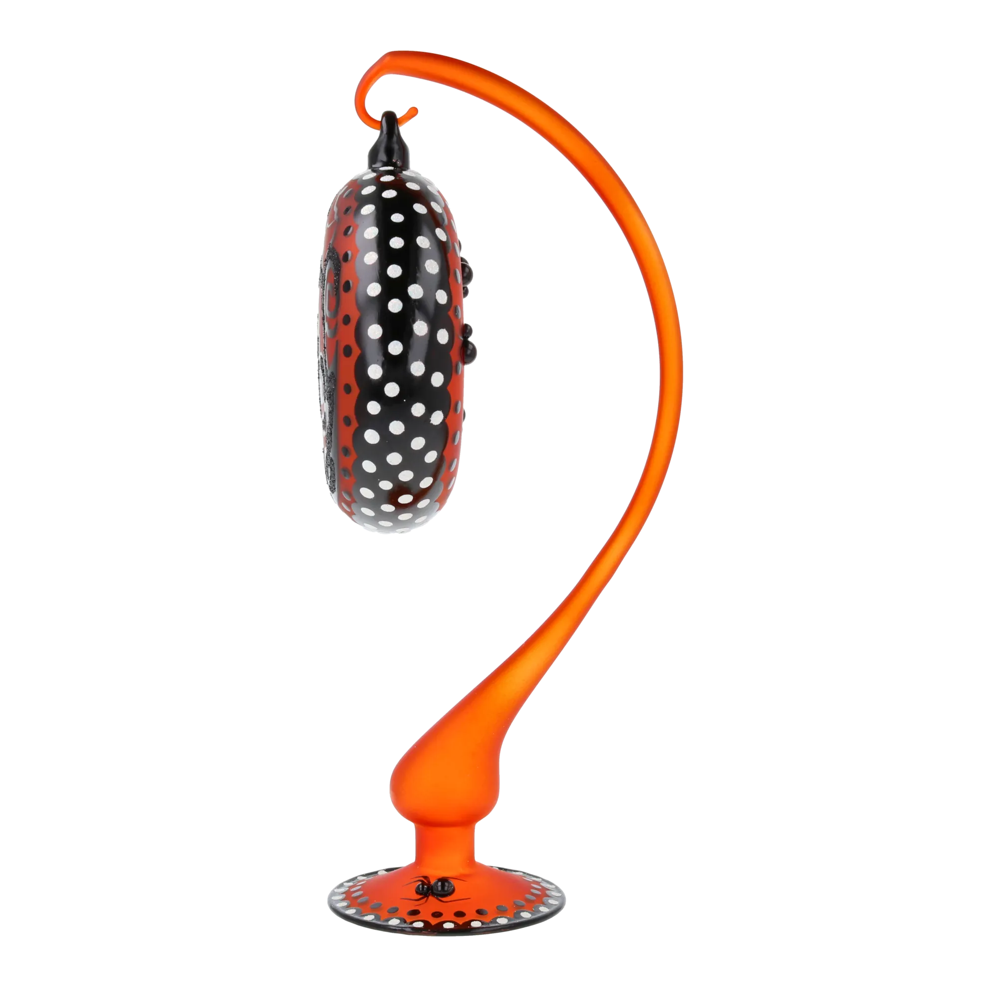 Amber Midnight Vigil | Hand-Painted Glass Ornament | Blubom 2022-567
