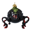 Load image into Gallery viewer, Lovebite Spide Halloween Handmade Glass Christmas ornament
