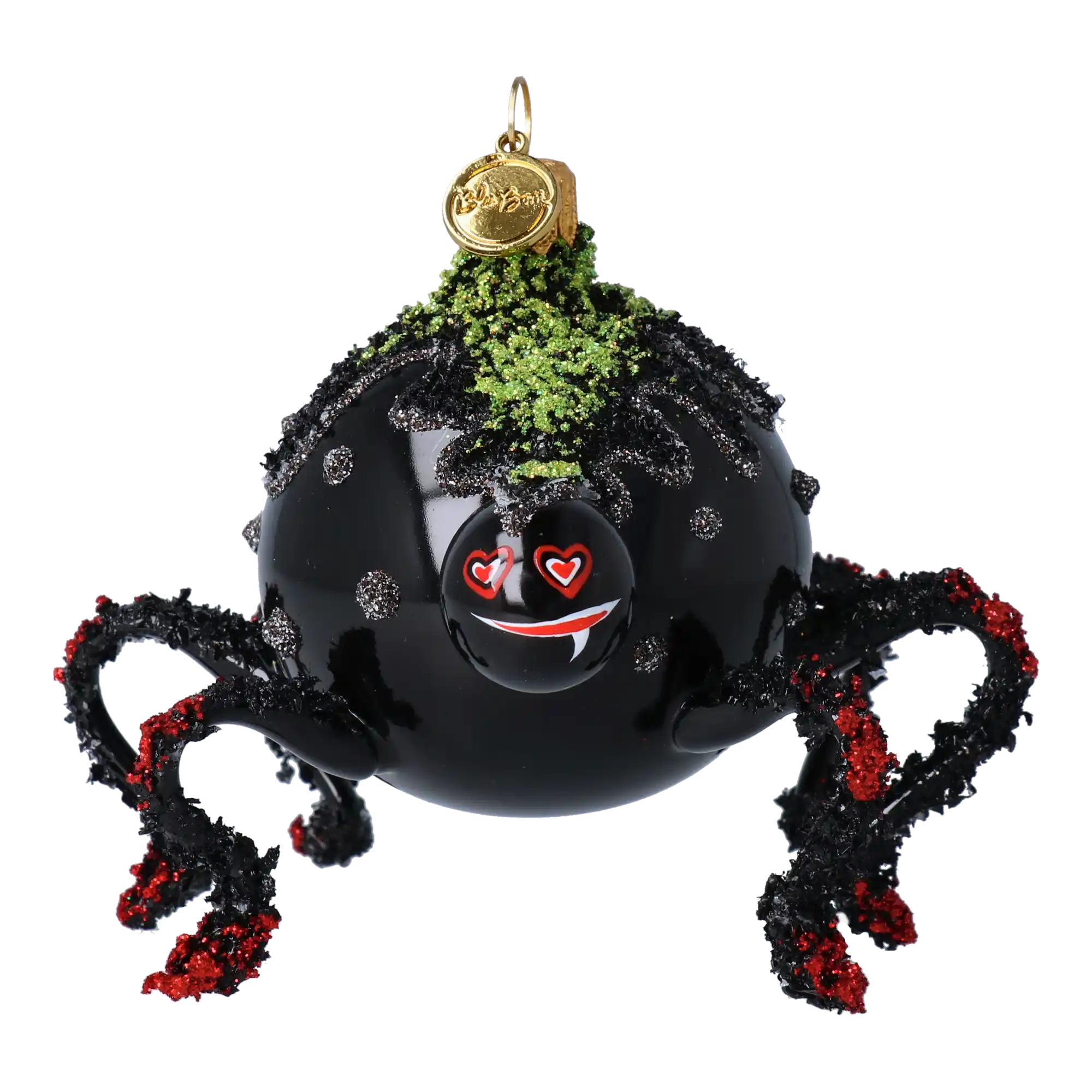 Lovebite Spide Halloween Handmade Glass Christmas ornament