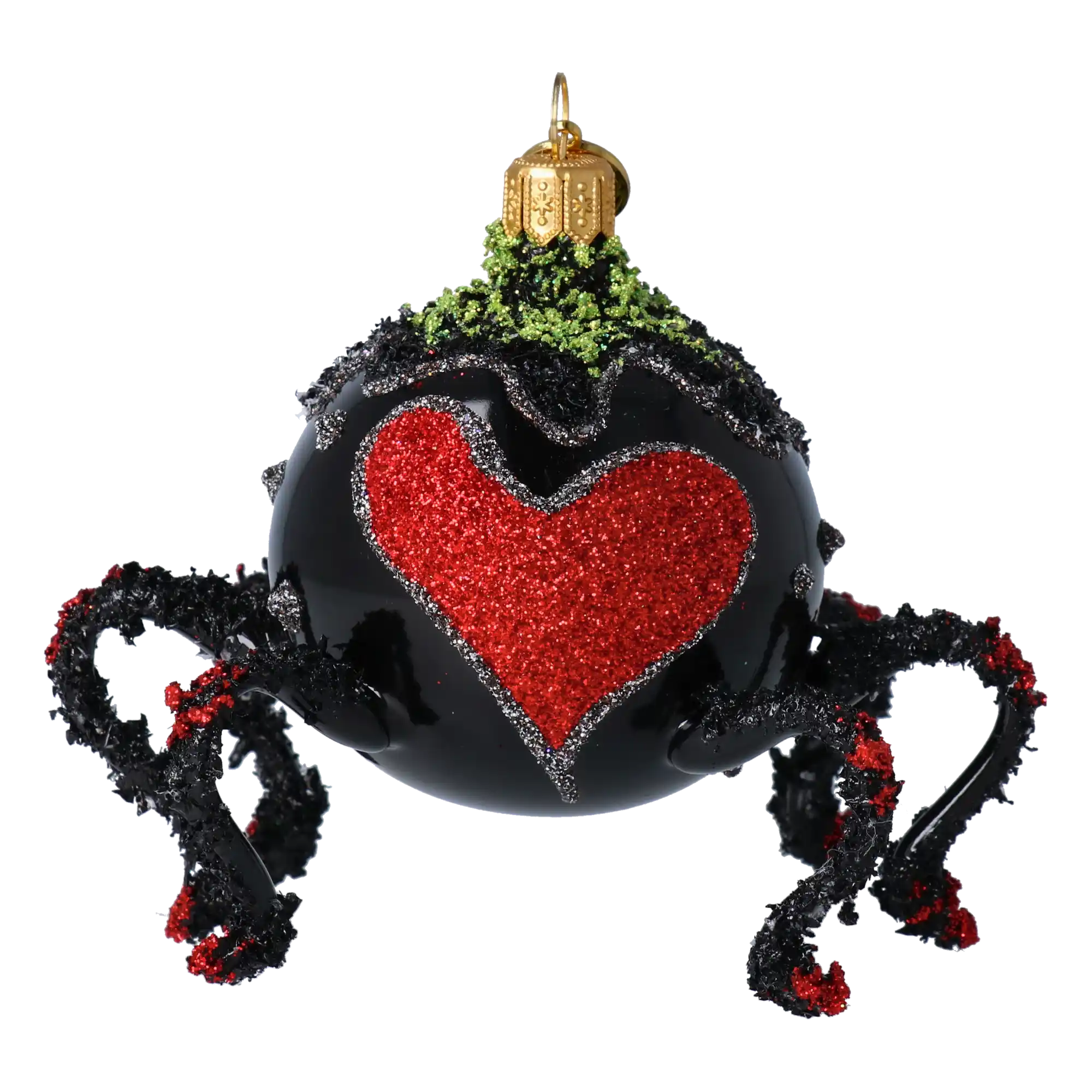 Lovebite Spide Halloween Handmade Glass Christmas ornament