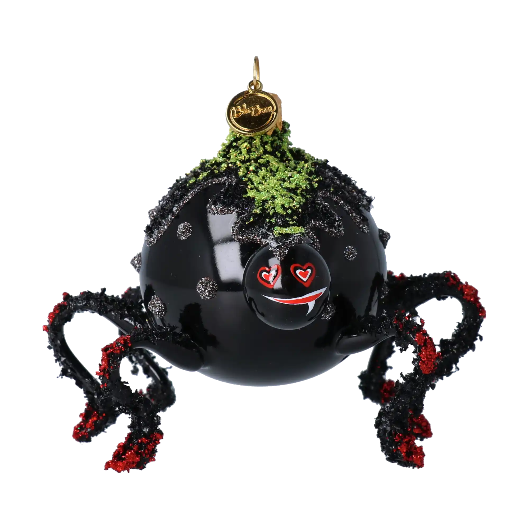 Lovebite Spide Halloween Handmade Glass Christmas ornament