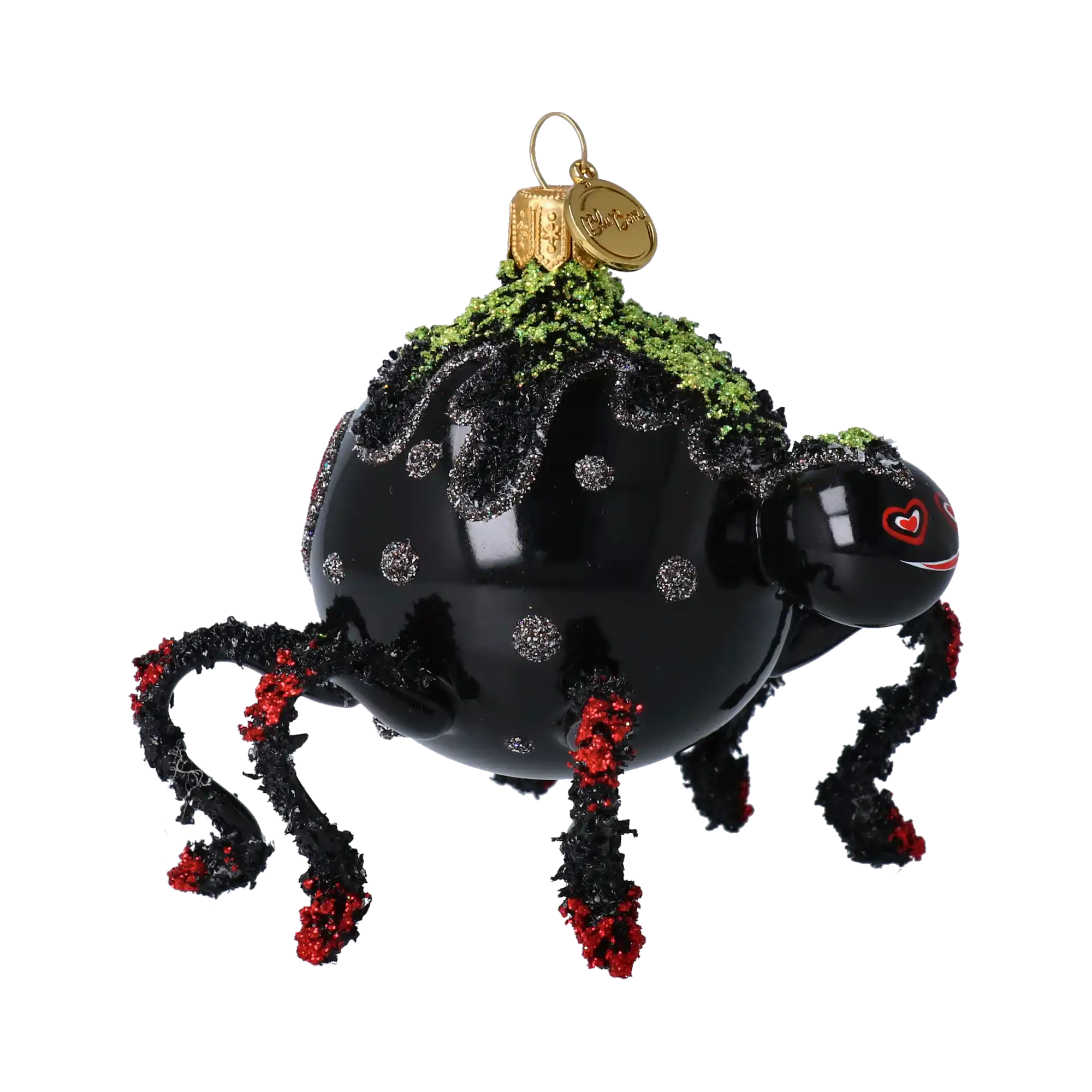 Lovebite Spide Halloween Handmade Glass Christmas ornament