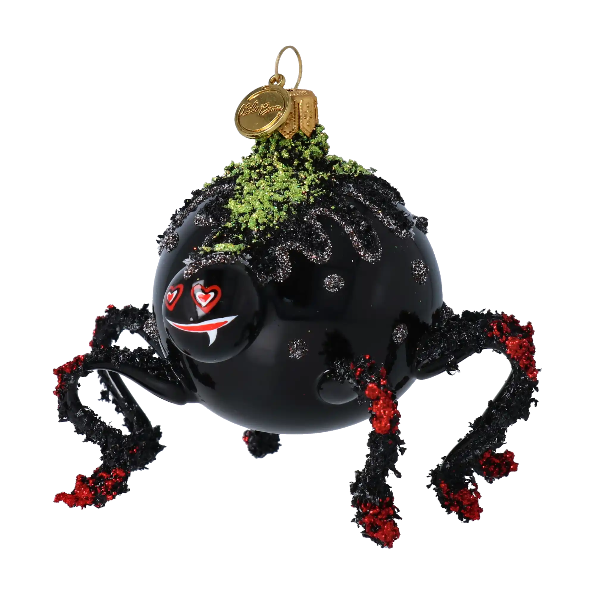 Lovebite Spide Halloween Handmade Glass Christmas ornament