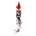 Sanguine Midnight Vigil | Hand-Painted Glass Ornament | Blubom 2022-572