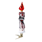 Sanguine Midnight Vigil | Hand-Painted Glass Ornament | Blubom 2022-572