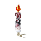 Sanguine Midnight Vigil | Hand-Painted Glass Ornament | Blubom 2022-572