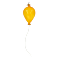Load image into Gallery viewer, Yellow Glass Balloon. Handmade Glass Christmas ornament.
