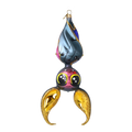 Gilded Night Voyager | Hand-Painted Glass Ornament | Blubom 2022-579