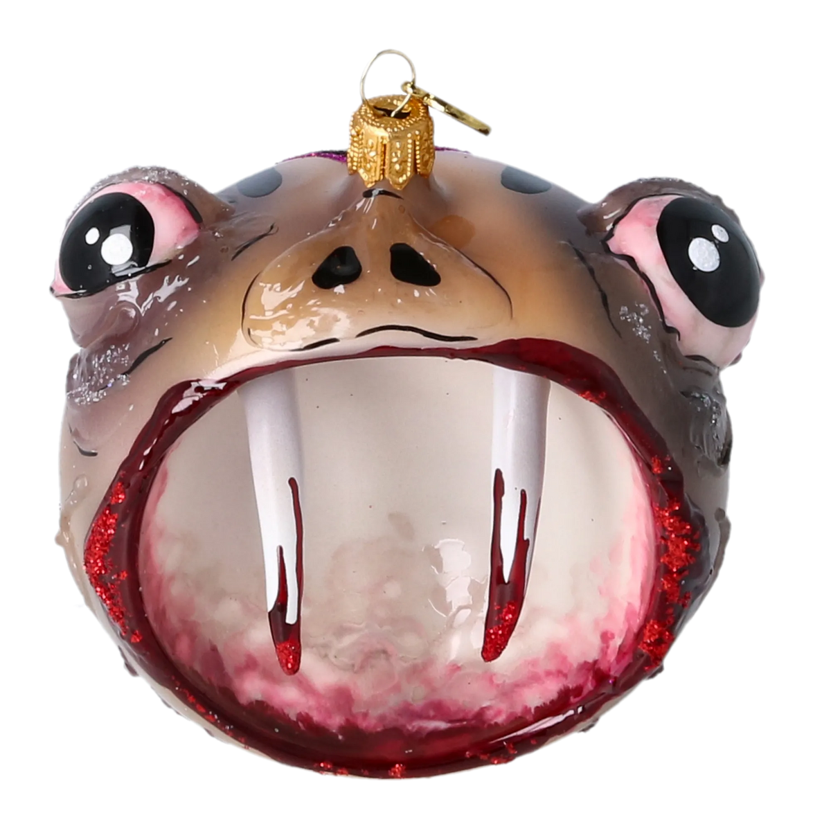 Predatory Nocturne | Hand-Painted Glass Ornament | Blubom 2022-580
