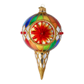 Load image into Gallery viewer, Carnival Jewel Handmade Glass Christmas ornament
