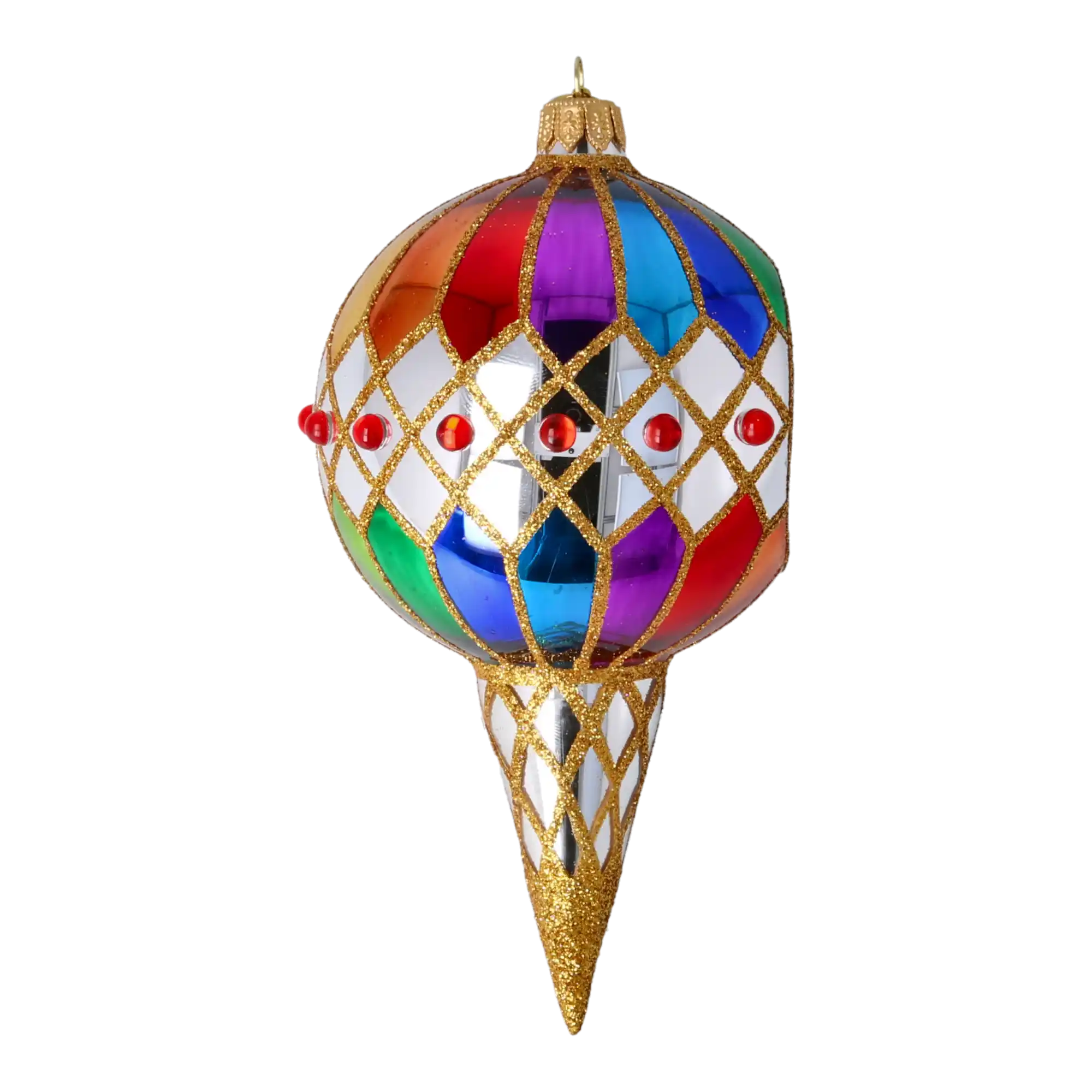 Carnival Jewel Handmade Glass Christmas ornament