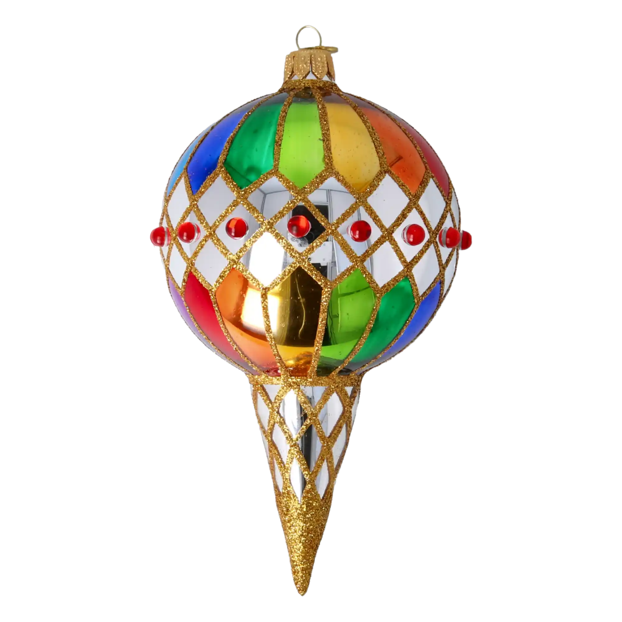 Carnival Jewel Handmade Glass Christmas ornament