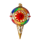 Gilded Zenith Rhapsody | Hand-Painted Glass Ornament | Blubom 2022-581