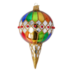 Gilded Zenith Rhapsody | Hand-Painted Glass Ornament | Blubom 2022-581