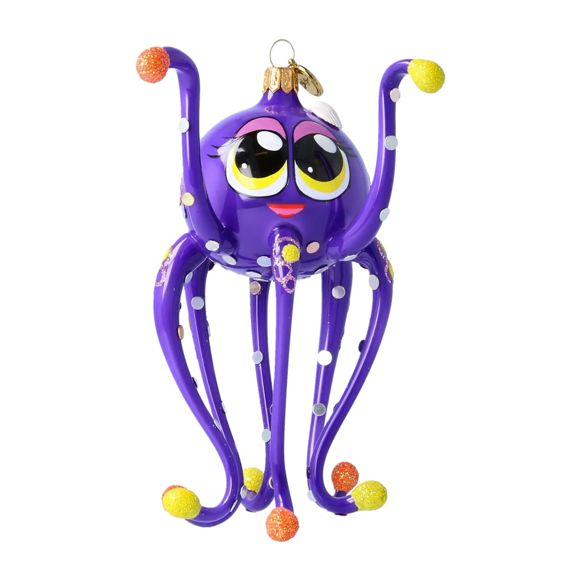 Ocean Diva Ornament  Handmade Glass Christmas ornament octopus