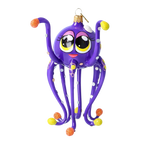 Curious Indigo Nomad | Hand-Painted Glass Ornament | Blubom 2022-582