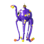 Curious Indigo Nomad | Hand-Painted Glass Ornament | Blubom 2022-582