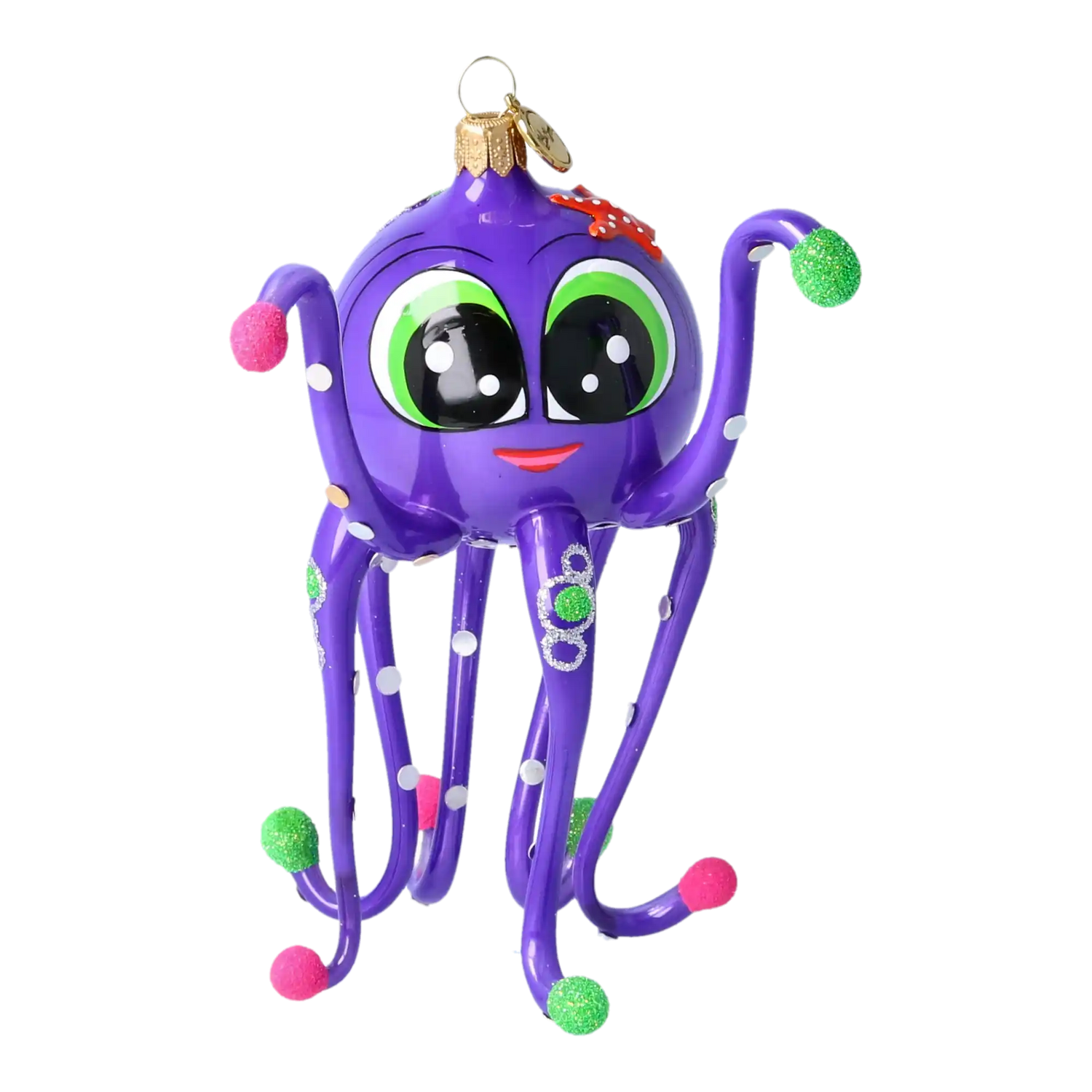 Octopuses - Unique Glass Ornaments with Marine Motifs