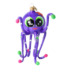 Dreamy Octopus in Violet & Jade