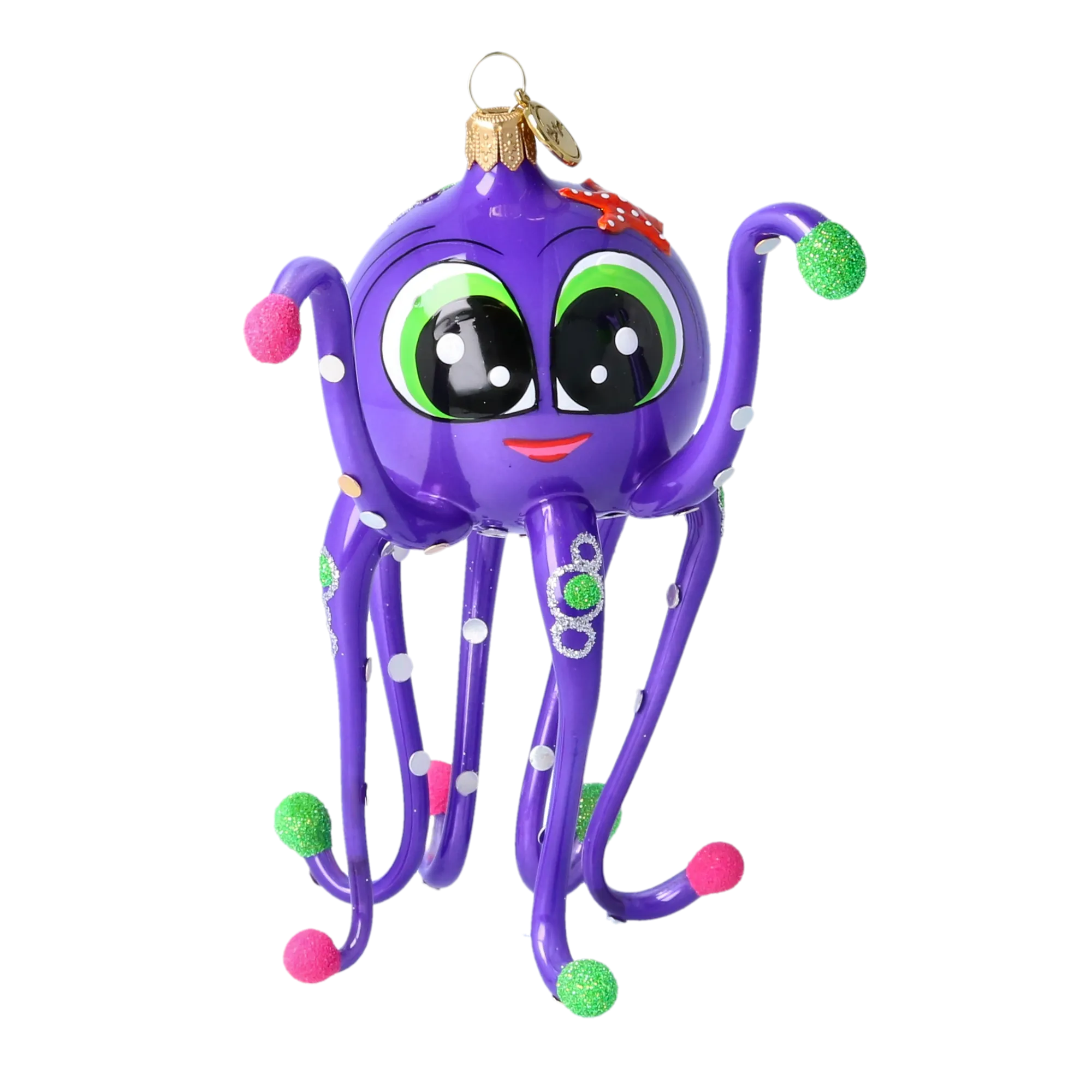 Inquisitive Voyager | Hand-Painted Glass Ornament | Blubom 2022-583