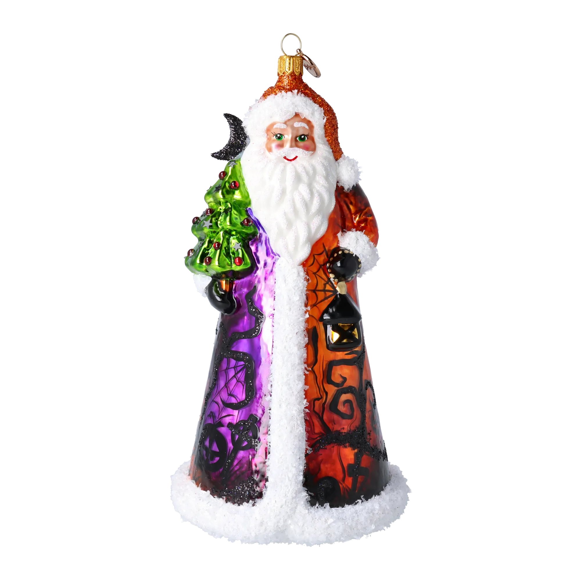 Spectral Lantern Sentinel | Hand-Painted Glass Ornament | Blubom 2022-584