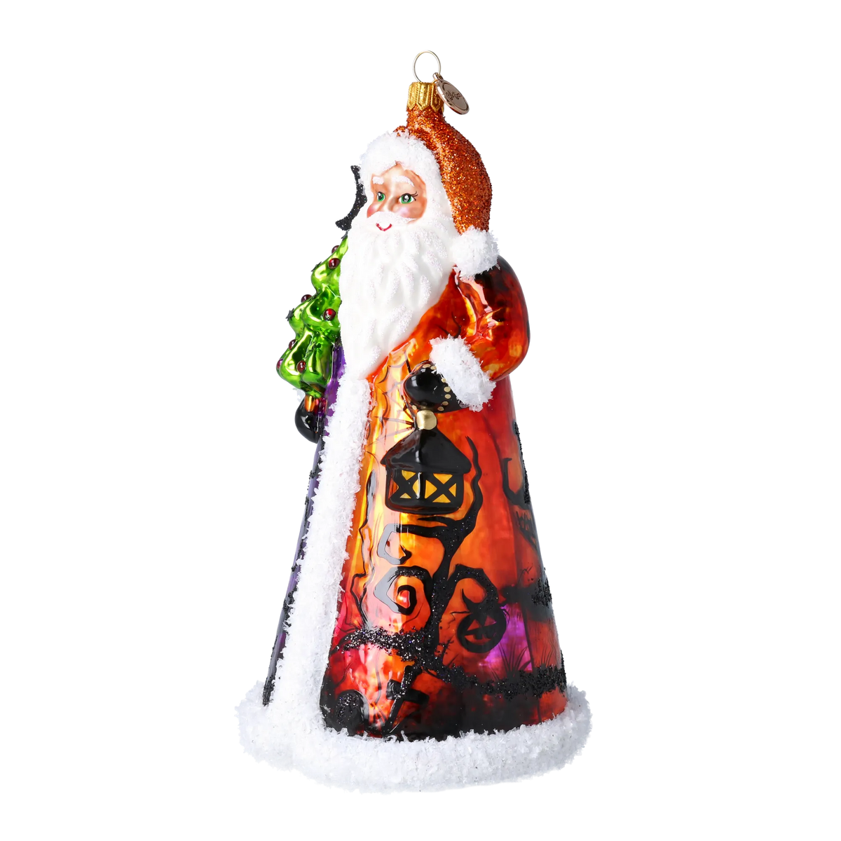 Spectral Lantern Sentinel | Hand-Painted Glass Ornament | Blubom 2022-584