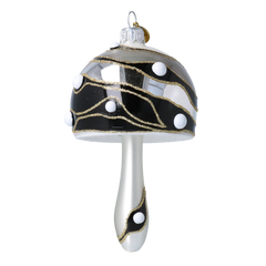 Midnight & Pearl Toadstool Charm