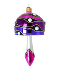 Midnight Forest Pulse | Hand-Painted Glass Ornament | Blubom 2022-588