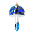 Load image into Gallery viewer, Glass Mushroom with Colorful Patterns. Handmade Glass Christmas ornament. 2022-590

