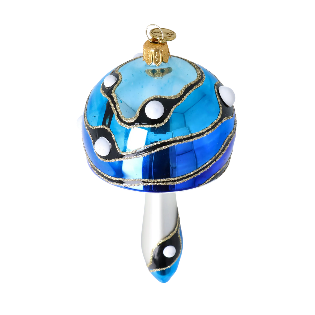 Sapphire Midnight Oracle | Hand-Painted Glass Ornament | Blubom 2022-590